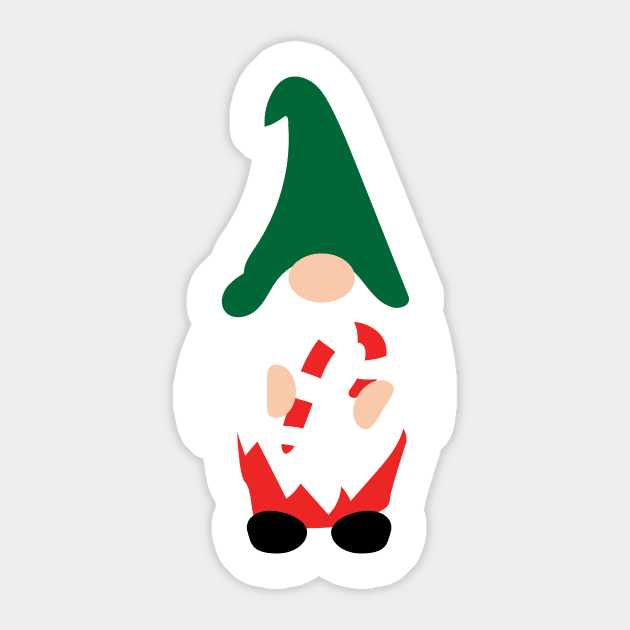 Sam the holiday gnome Sticker by peggieprints